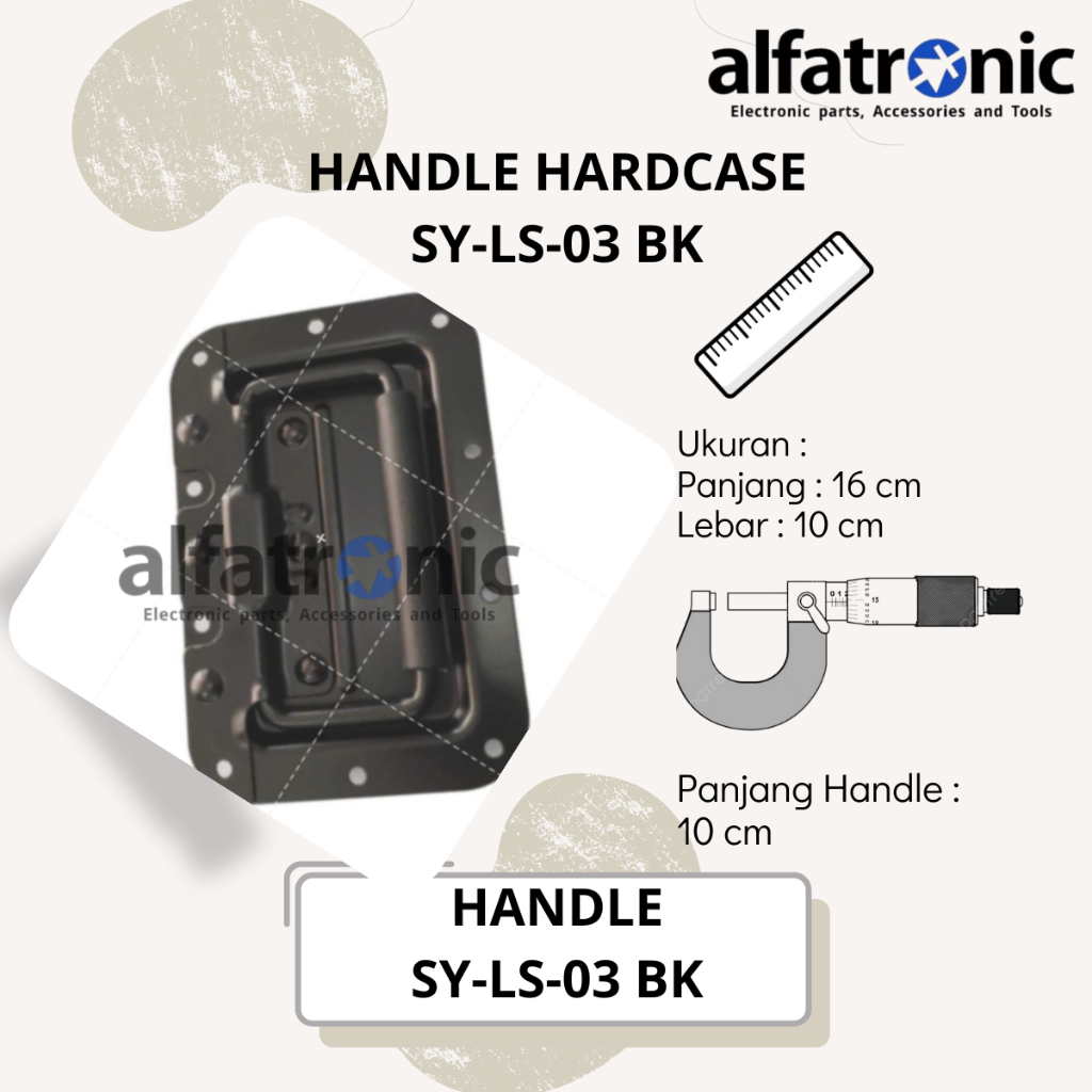 HANDLE HARDCASE MERK THANOS SY-LS 03 BLACK - 1