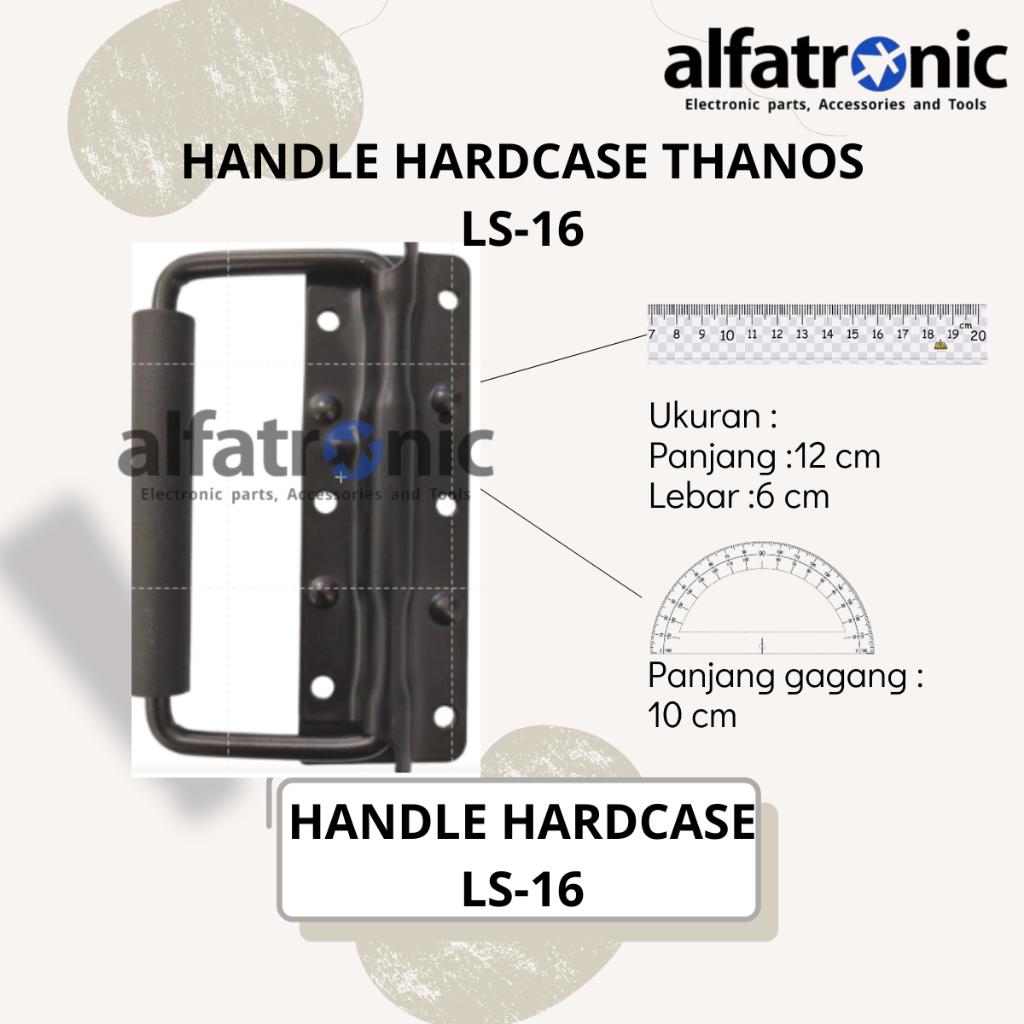 HANDLE HARDCASE THANOS SY-LS 16 BLACK (6MM) - 1