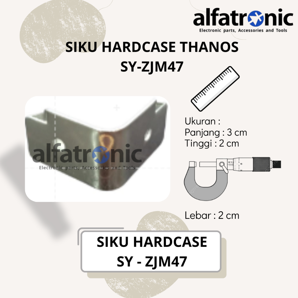 SIKU HARDCASE KAPTEN CAPTEN CAPTAIN MERK THANOS SIKU L POJOK SUDUT HARDCASE SIKU SAMPING L SIKU CORNER SY-ZJM47 - 1