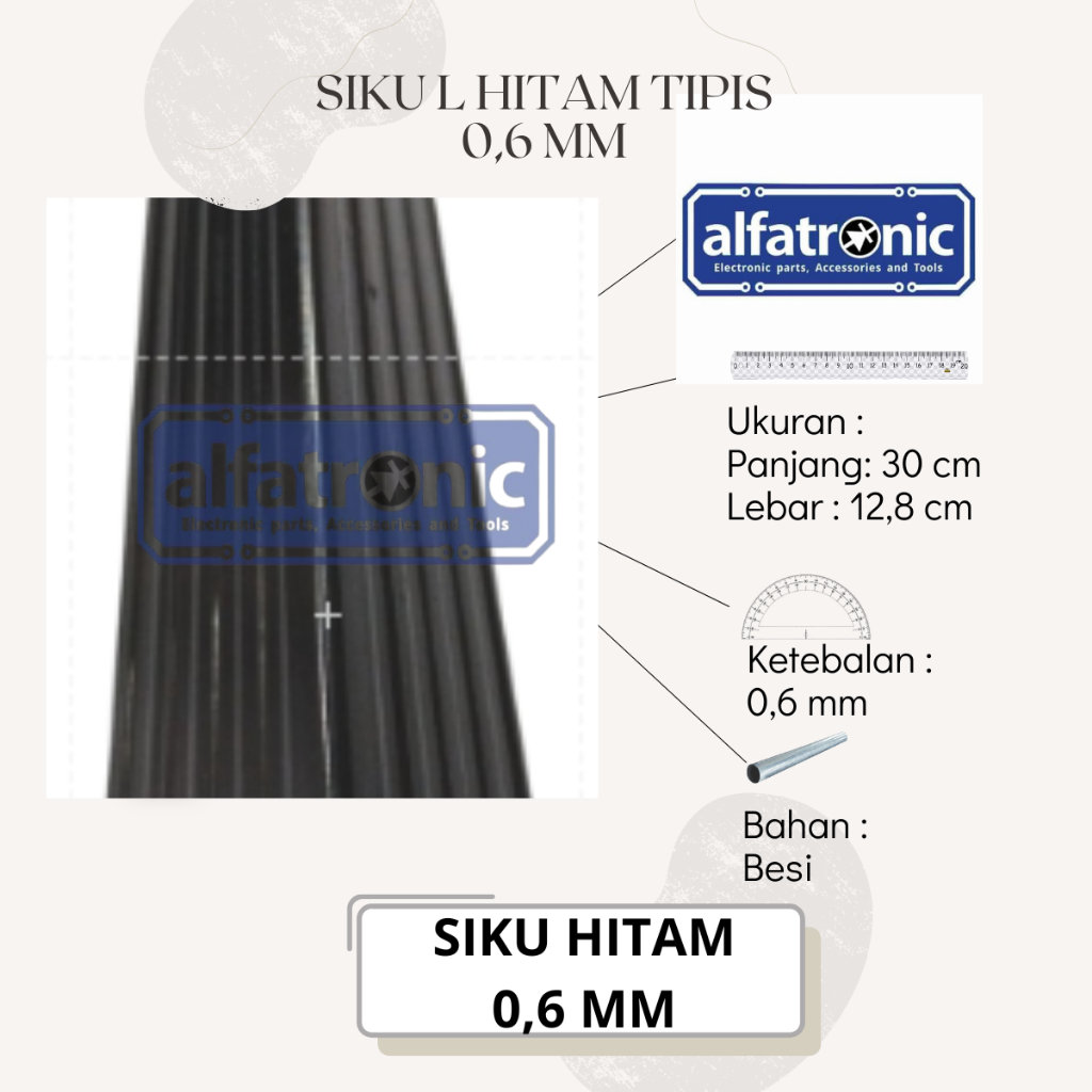 Siku List L Hitam (Tipis) Aluminium for Hardcase Box Siku hardcase List L Accesoris Hardcase Per 3M BISA REQUEST UKURAN SAMPAI MAKSIMAL POTONG 1 METER