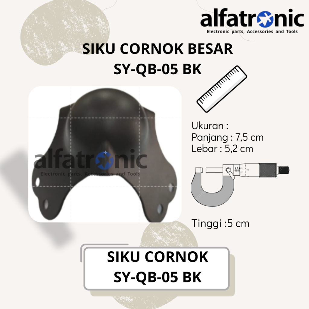 SIKU HARDCASE CORNOK BESAR HITAM THANOS SY-QB05 (POLOS)