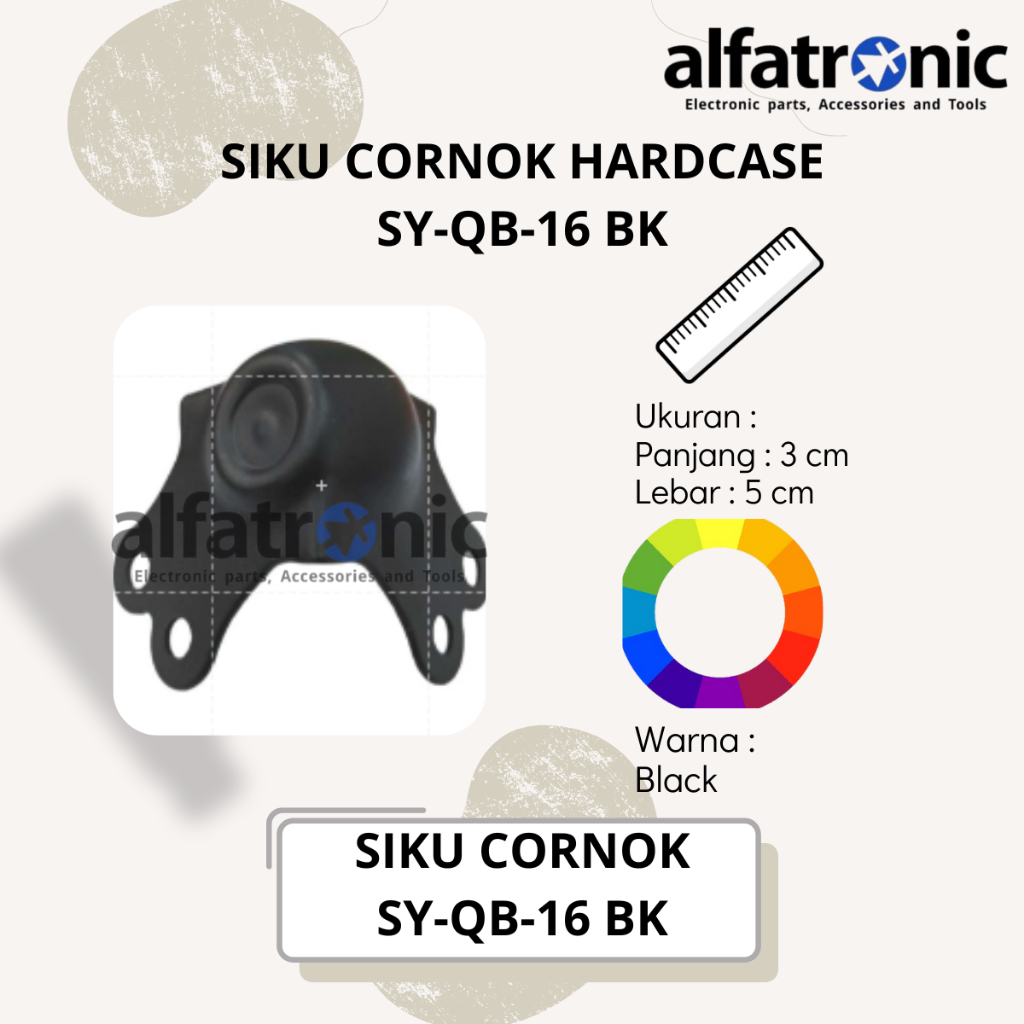 SIKU HARDCASE CORNOK KECIL CEKUNG MERK THANOS SY-QB16 BLACK