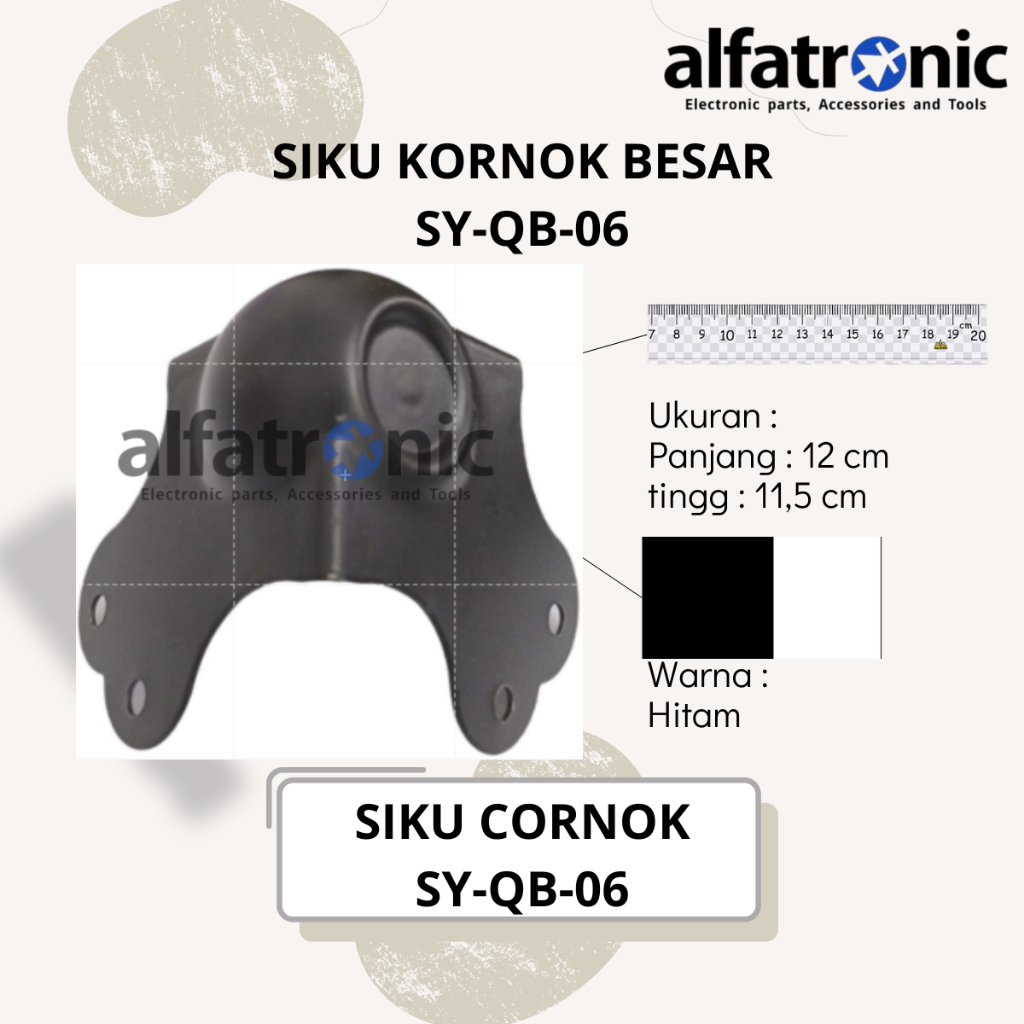 SIKU HARDCASE CORNOK BESAR HITAM THANOS SY-QB06 (SIKU BENJOL PESEK/CEKUNG) - 1