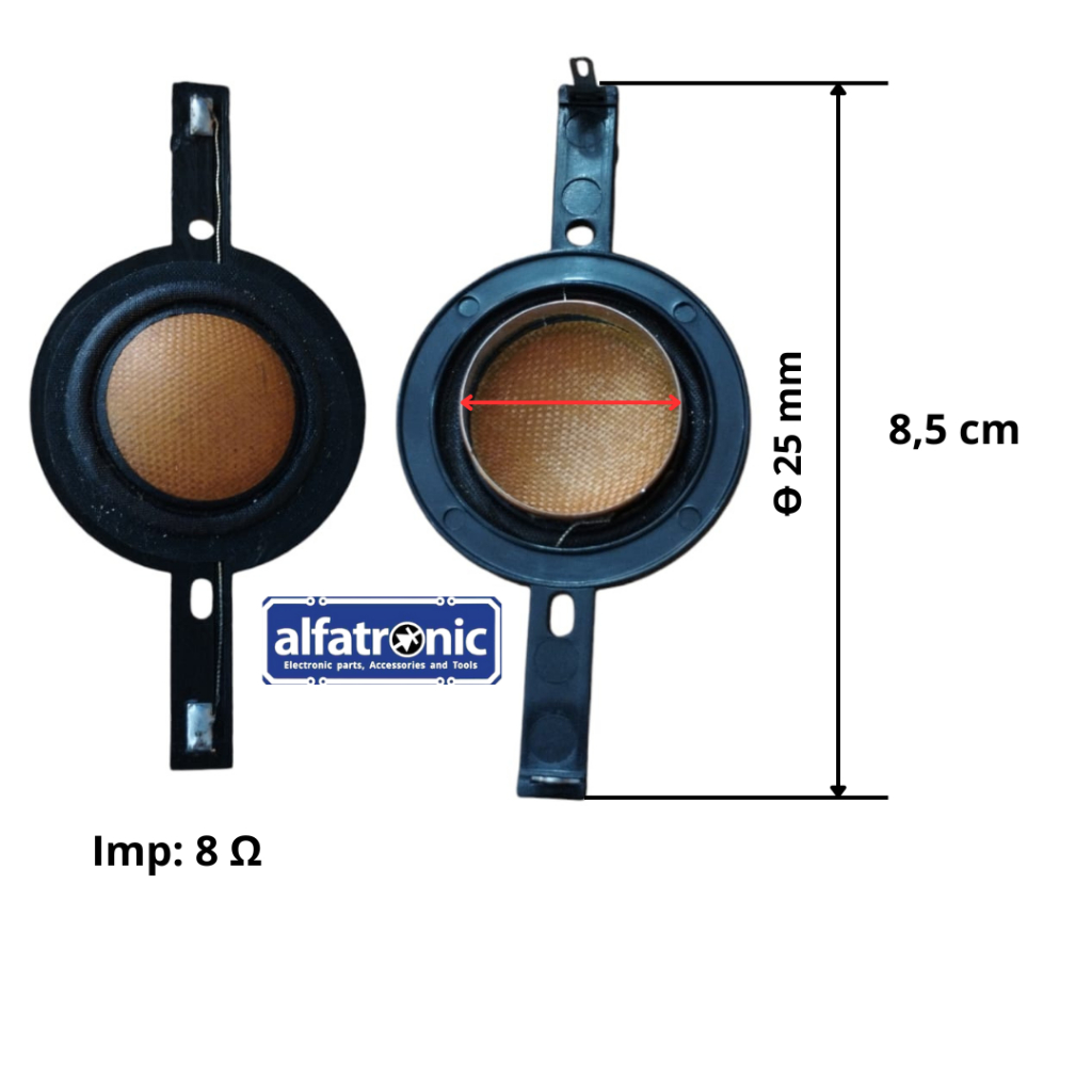 VOICE COIL TWETEER G3 26MM HARD WOVEN VIARIATIF PANJANG - 1