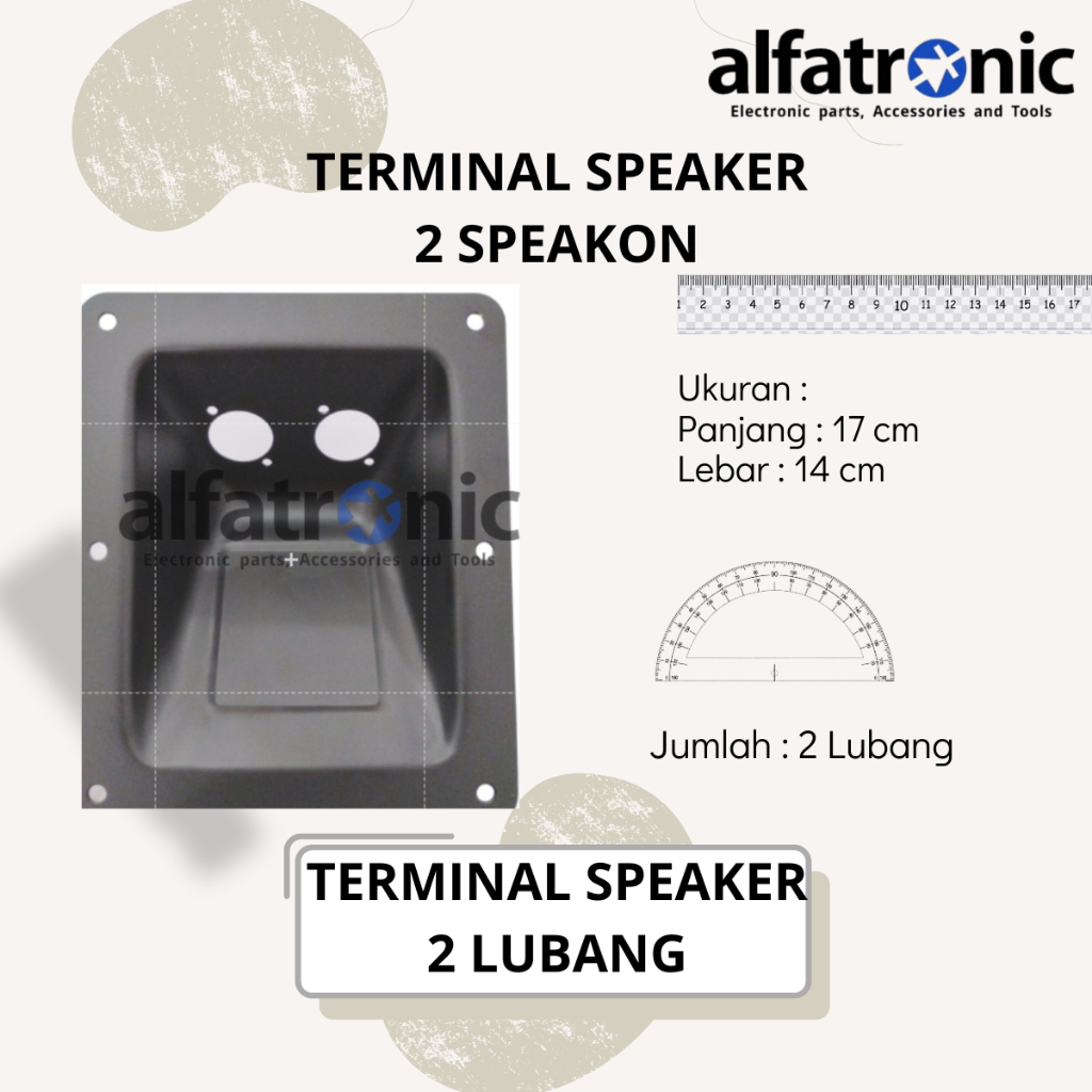 TERMINAL BOX SPEAKER / SOKET SPEAKON BESI - 1