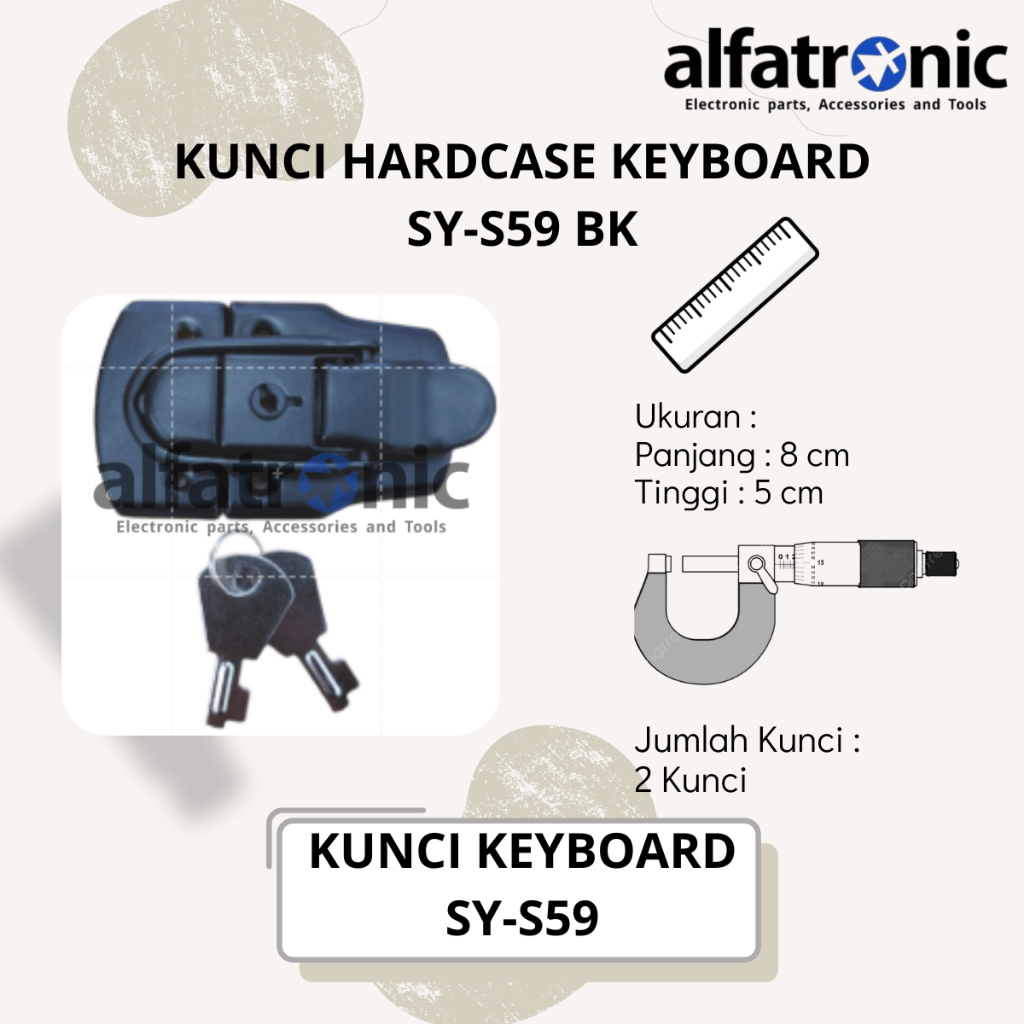 KUNCI HARDCASE KEYBOARD THANOS SY-S59 BLACK